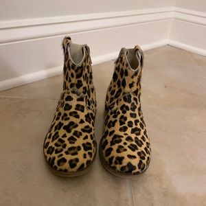 NEW Mini Boden Leopard Boots